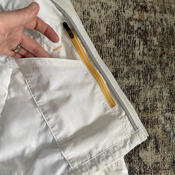 Eddie Bauer Womens First Ascent Travex Nylon Jacket Size XS Full Zip White Logo - Picture 12 of 16